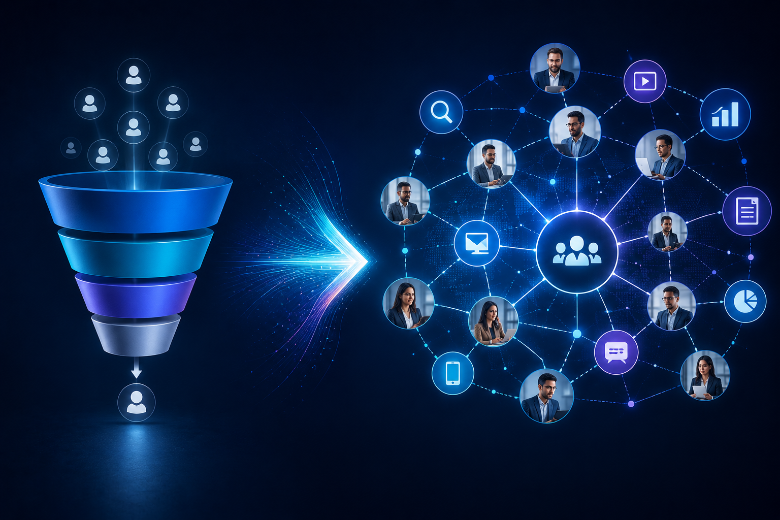 The Evolution of B2B Buyer Journeys From Linear Funnels to Dynamic Decision Networks