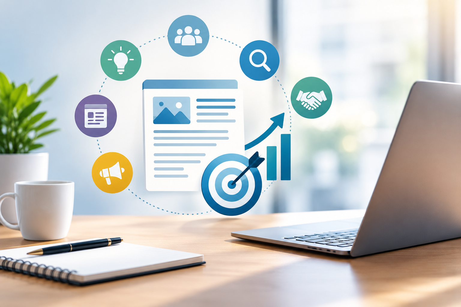 Content Strategy Workspace Infographic
