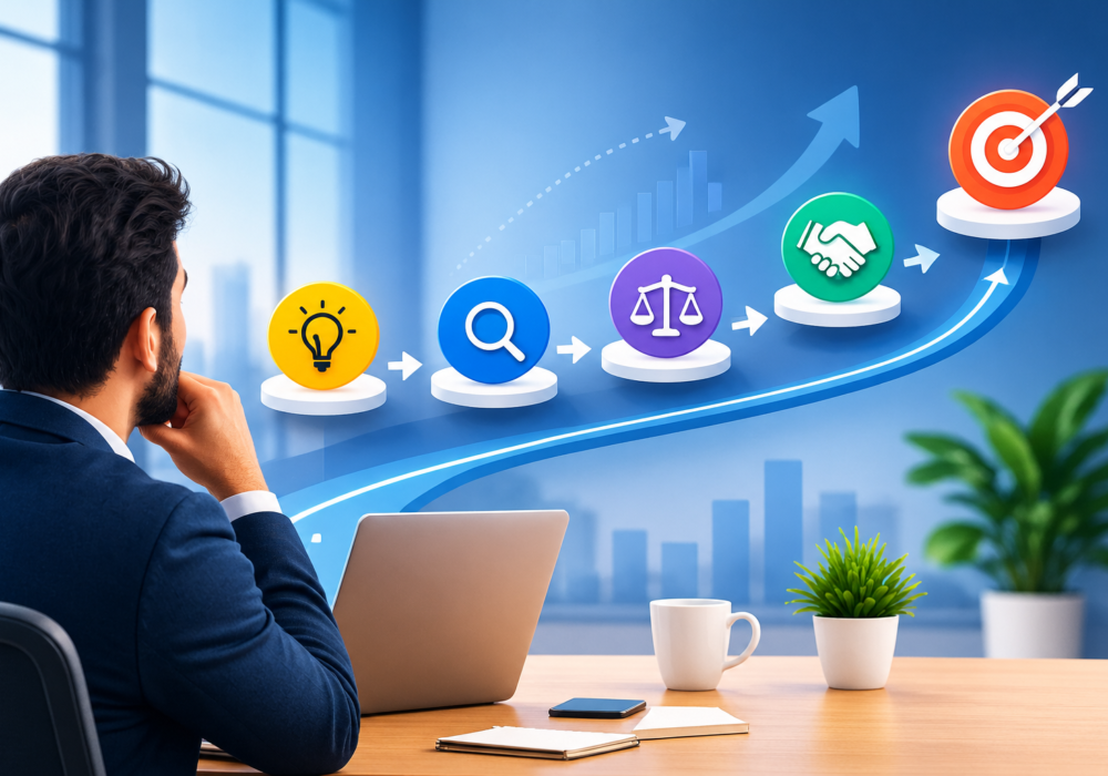 Customer Journey Roadmap in a Modern Office-1