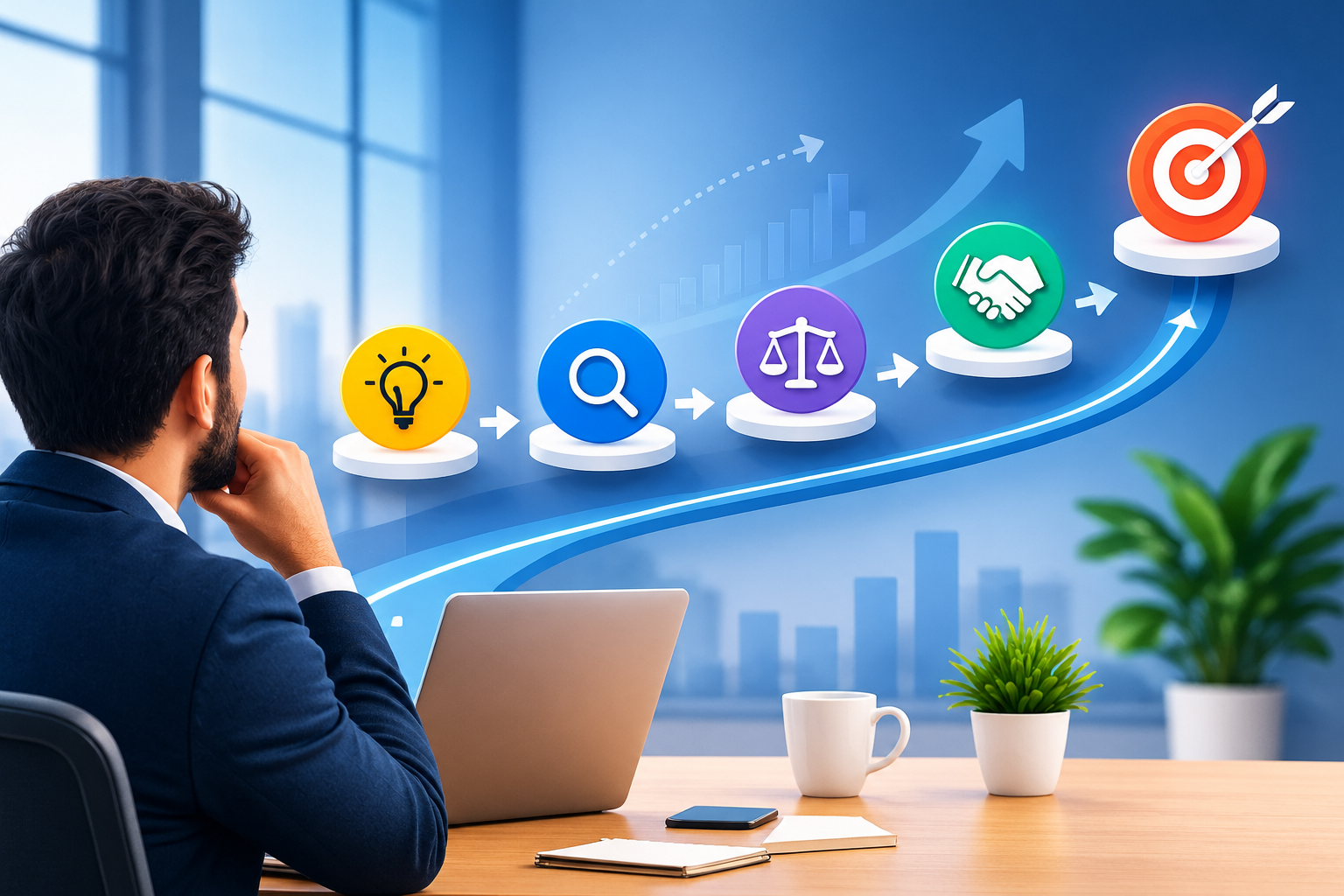 Customer Journey Roadmap in a Modern Office-1