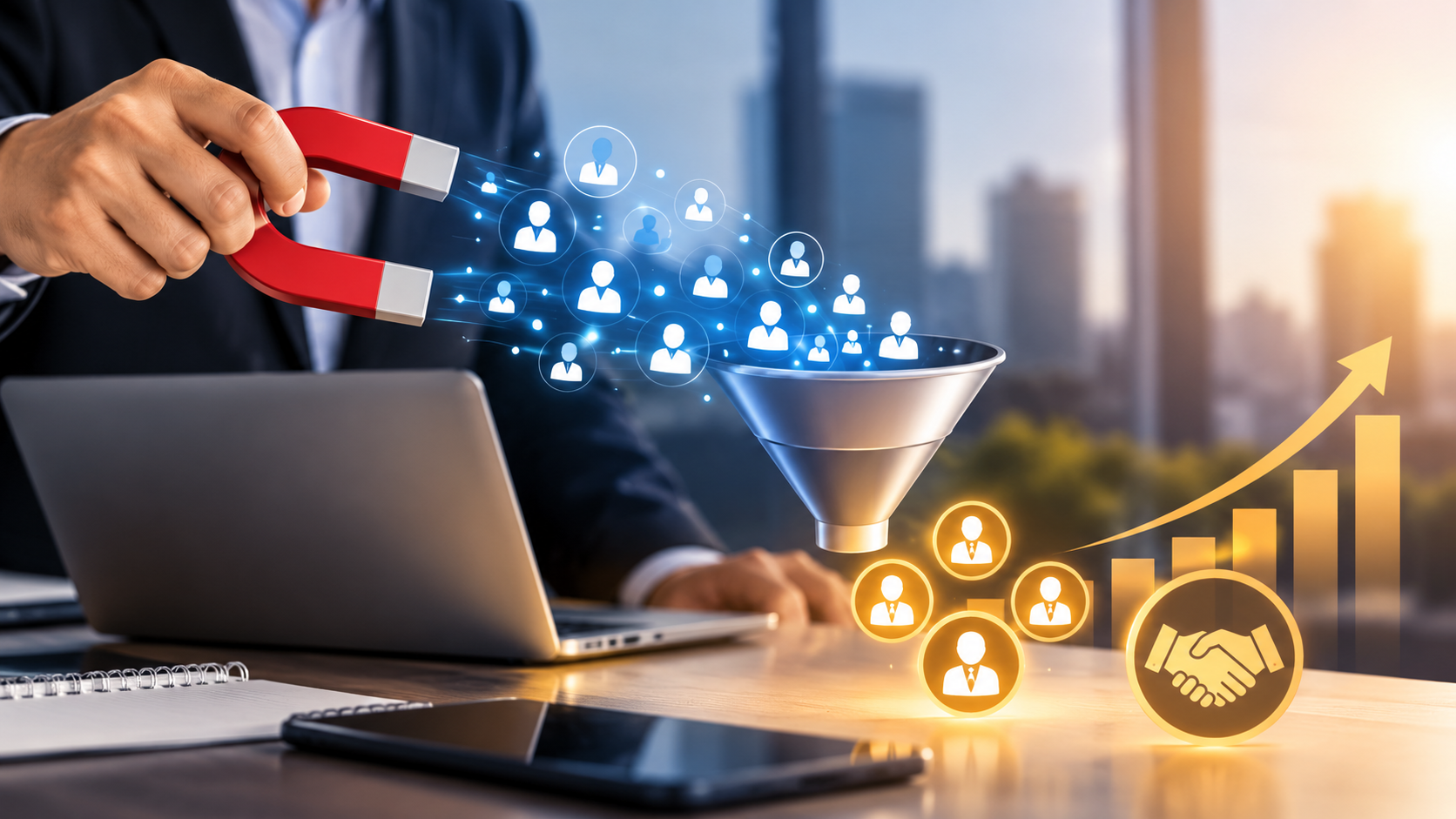 Magnet-Driven B2B Lead Funnel